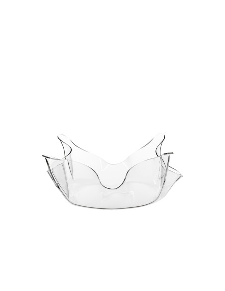 iPLEX Design - Drappeggi Centrotavola Grande Trasp in plexiglass - Trasparente - 50x17,5x50 cm