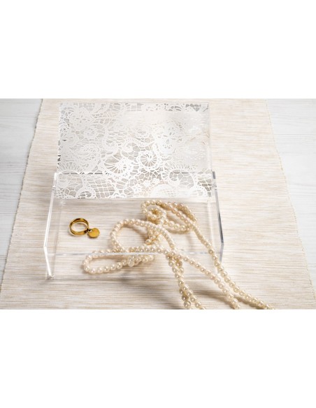 iPLEX Design - Scrigno Pizzo in plexiglass - Trasparente - 19x6x12 cm
