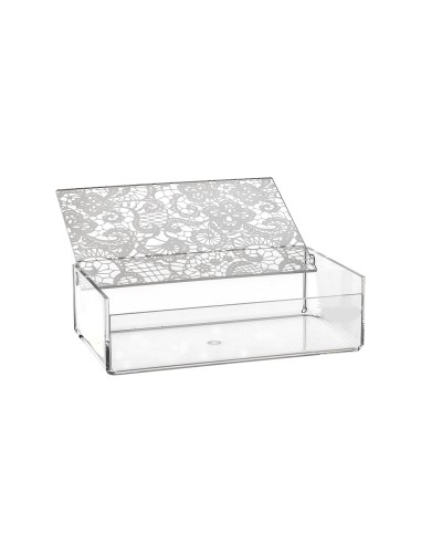 iPLEX Design - Scrigno Pizzo in plexiglass - Trasparente - 19x6x12 cm