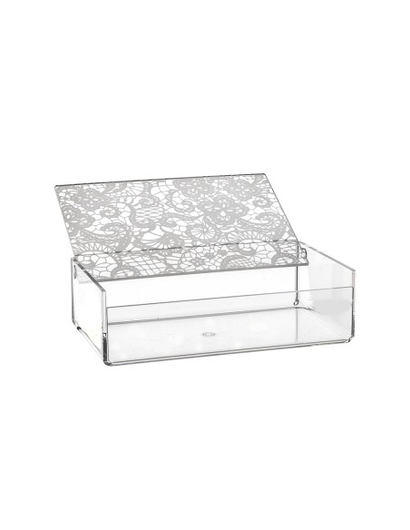 iPLEX Design - Scrigno Pizzo in plexiglass - Trasparente - 19x6x12 cm