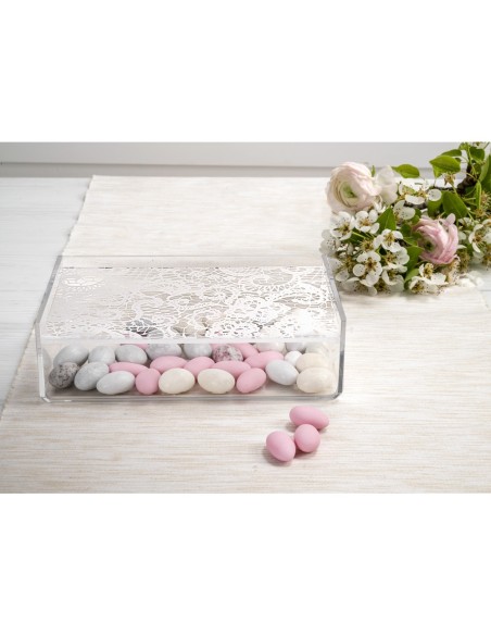 iPLEX Design - Scrigno Pizzo in plexiglass - Trasparente - 19x6x12 cm