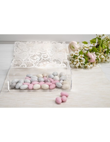 iPLEX Design - Scrigno Pizzo in plexiglass - Trasparente - 19x6x12 cm