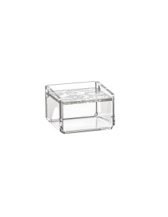 iPLEX Design - Scatolina Violet Piccola Trasp Pizzo in plexiglass - Trasparente - 7x4,5x7 cm 2