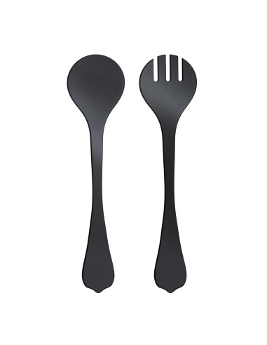 iPLEX Design - Bon Ton Salad Server Nero in plexiglass - 7x0,8x30 cm