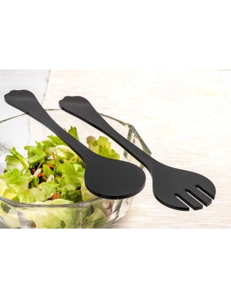 iPLEX Design - Bon Ton Salad Server Nero in plexiglass - 7x0,8x30 cm