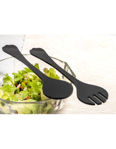 iPLEX Design - Bon Ton Salad Server Nero in plexiglass - 7x0,8x30 cm