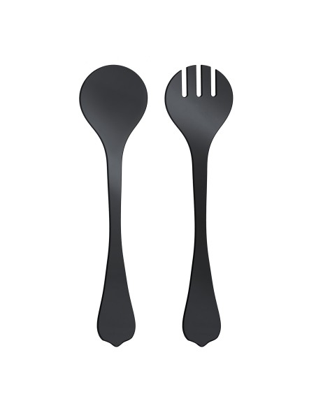 iPLEX Design - Bon Ton Salad Server Nero in plexiglass - 7x0,8x30 cm