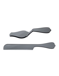 iPLEX Design - Bon Ton Set Torta Fume' in plexiglass - grigio fumè - 8x5x34 cm 2