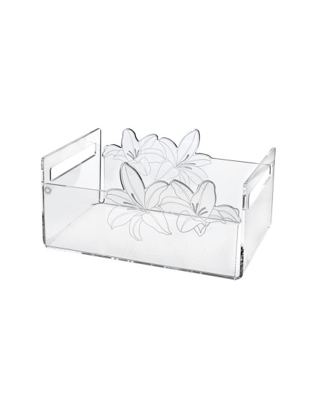 iPLEX Design - Rinascimento Portafrutta Trasp in plexiglass - Trasparente - 29x14,5x21 cm