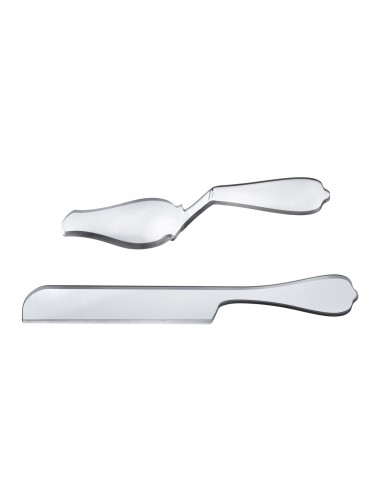 iPLEX Design - Bon Ton Set Torta Trasp in plexiglass - Trasparente - 8x5x34 cm