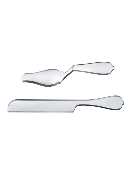 iPLEX Design - Bon Ton Set Torta Trasp in plexiglass - Trasparente - 8x5x34 cm