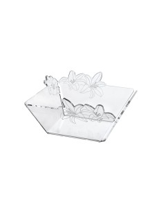 iPLEX Design - Rinascimento Cestino Pane Trasp in plexiglass - Trasparente - 25,5x11,5x25,5 cm