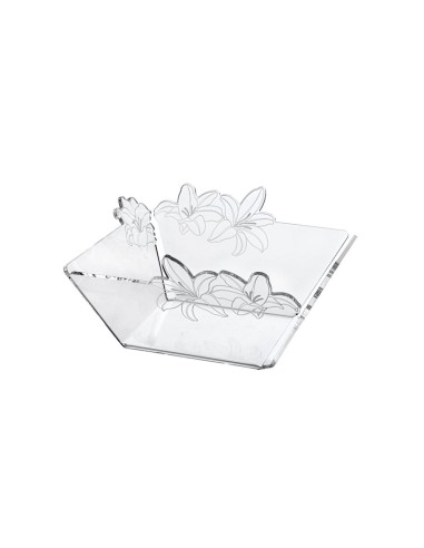 iPLEX Design - Rinascimento Cestino Pane Trasp in plexiglass - Trasparente - 25,5x11,5x25,5 cm