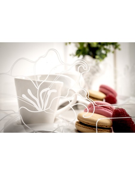 iPLEX Design - Rinascimento Vassoio Grande Trasp in plexiglass - Trasparente - 46x13x32 cm