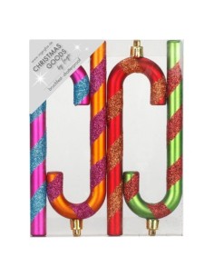 Inges - Bastoncini di Zucchero Multicolore da set da 4 14 cm