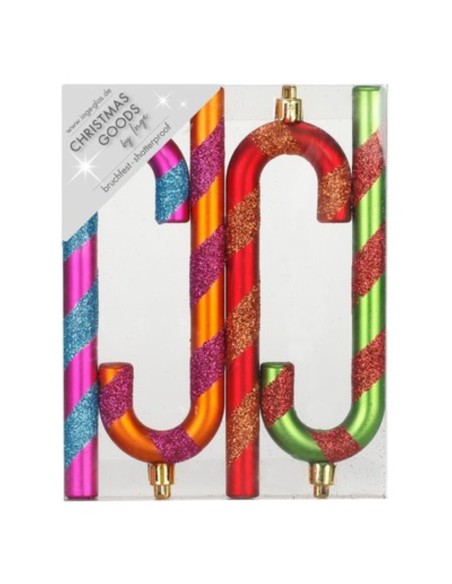 Inges - Bastoncini di Zucchero Multicolore da set da 4 14 cm