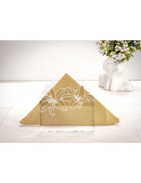 iPLEX Design - Rinascimento P/Tovaglioli Verticale Trasp in plexiglass - Trasparente - 13,5x12x7 cm