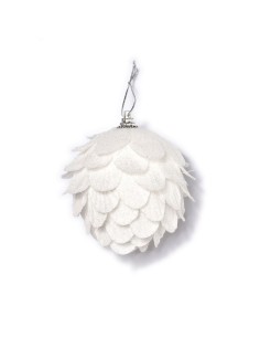 Inges - Pigna bianca da appendere 9 cm