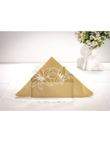 iPLEX Design - Rinascimento P/Tovaglioli Verticale Trasp in plexiglass - Trasparente - 13,5x12x7 cm