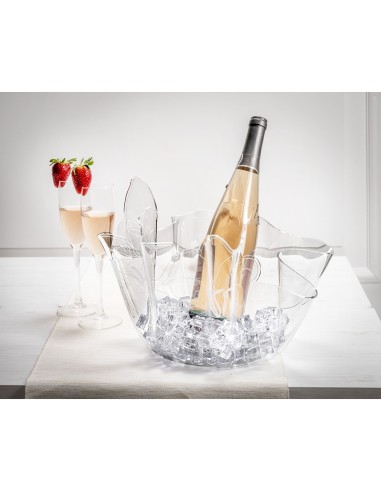 iPLEX Design - Rinascimento Vaso in plexiglass - Trasparente - 40x27x40 cm
