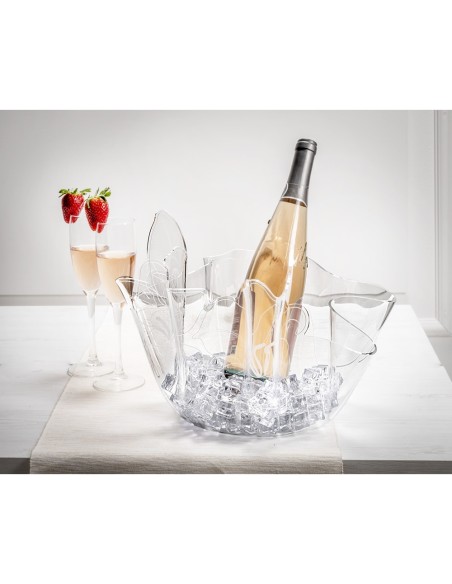 iPLEX Design - Rinascimento Vaso in plexiglass - Trasparente - 40x27x40 cm