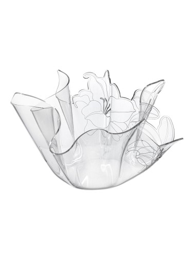 iPLEX Design - Rinascimento Vaso in plexiglass - Trasparente - 40x27x40 cm