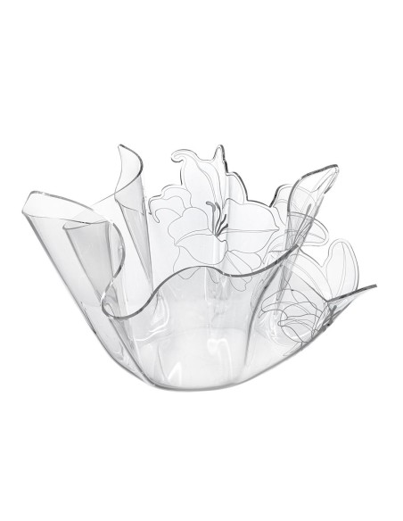 iPLEX Design - Rinascimento Vaso in plexiglass - Trasparente - 40x27x40 cm