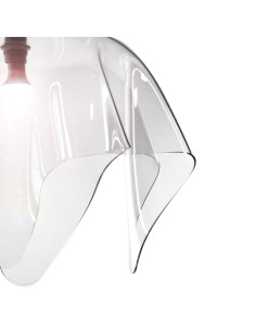 iPLEX Design - Drappeggi Lampadario Big Trasparente in plexiglass - 70x40x70 cm 2