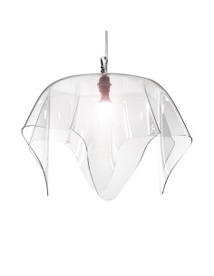 iPLEX Design - Drappeggi Lampadario Big Trasparente in plexiglass - 70x40x70 cm