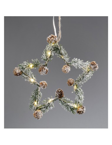 Inges - Ghirlanda a forma di stella con Led 22  cm