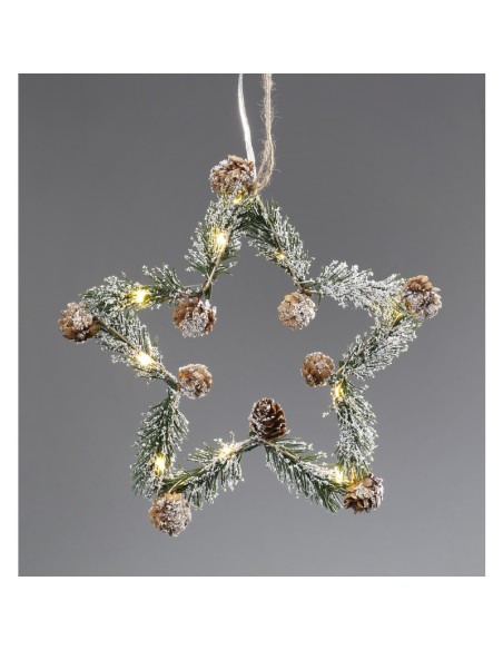 Inges - Ghirlanda a forma di stella con Led 22  cm