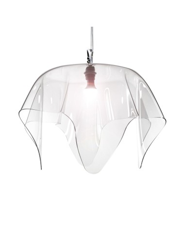 iPLEX Design - Drappeggi Lampadario Big Trasparente in plexiglass - 70x40x70 cm