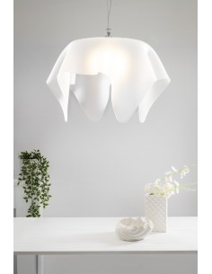 iPLEX Design - Drappeggi Lampadario Big Bianco Satinato in plexiglass - 70x40x70 cm 2