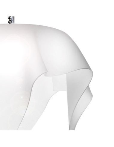 iPLEX Design - Drappeggi Lampadario Big Bianco Satinato in plexiglass - 70x40x70 cm