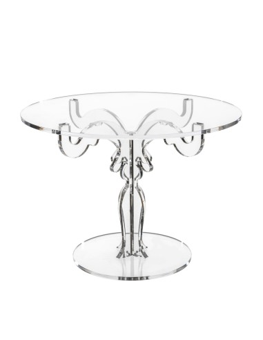 iPLEX Design - Bon Ton Alzata Media Trasp in plexiglass - Trasparente - 35x25x35 cm