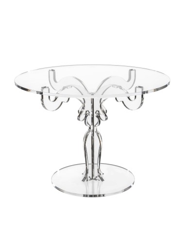 iPLEX Design - Bon Ton Alzata Media Trasp in plexiglass - Trasparente - 35x25x35 cm