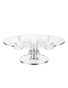 iPLEX Design - Bon Ton Alzata Bassa Trasp in plexiglass - Trasparente - 50x17,5x50 cm