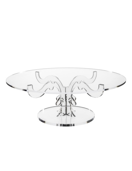 iPLEX Design - Bon Ton Alzata Bassa Trasp in plexiglass - Trasparente - 50x17,5x50 cm