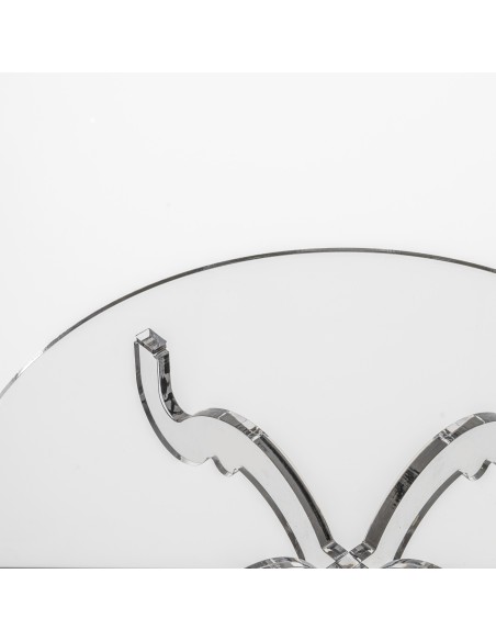 iPLEX Design - Bon Ton Alzata Bassa Trasp in plexiglass - Trasparente - 50x17,5x50 cm