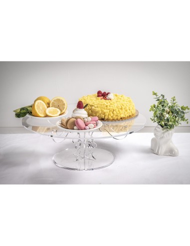 iPLEX Design - Bon Ton Alzata Bassa Trasp in plexiglass - Trasparente - 50x17,5x50 cm
