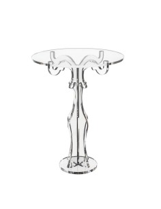 iPLEX Design - Bon Ton Alzata Alta Trasp in plexiglass - Trasparente - 27x35x27 cm