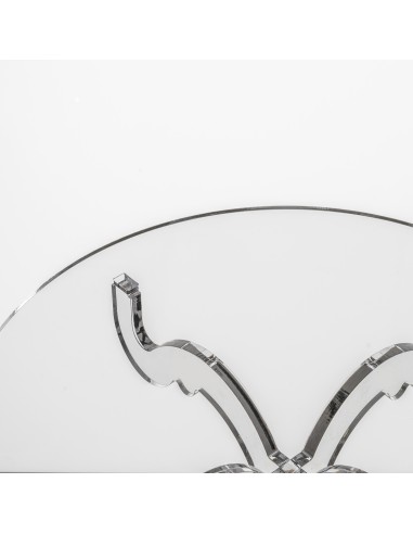 iPLEX Design - Bon Ton Alzata Alta Trasp in plexiglass - Trasparente - 27x35x27 cm