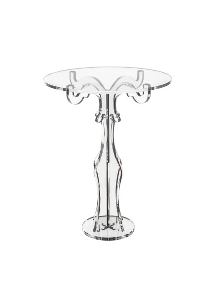 iPLEX Design - Bon Ton Alzata Alta Trasp in plexiglass - Trasparente - 27x35x27 cm