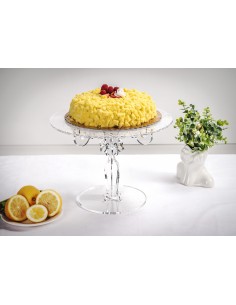 iPLEX Design - Bon Ton Alzata Media Pizzo in plexiglass - Trasparente - 35x25x35 cm 2