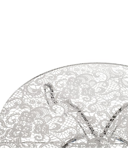 iPLEX Design - Bon Ton Alzata Bassa Pizzo in plexiglass - Trasparente - 50x17,5x50 cm