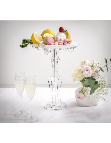 iPLEX Design - Bon Ton Alzata Alta Venice in plexiglass - Trasparente - 27x35x27 cm