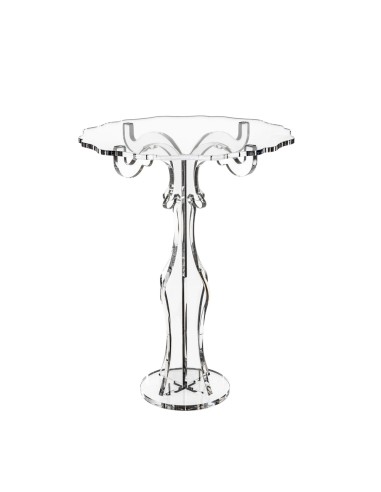iPLEX Design - Bon Ton Alzata Alta Venice in plexiglass - Trasparente - 27x35x27 cm