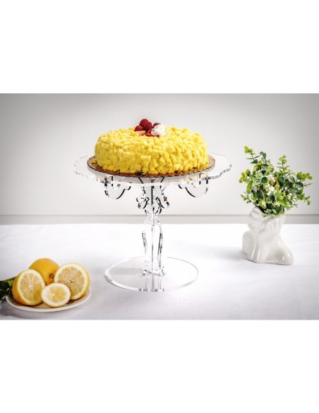 iPLEX Design - Bon Ton Alzata Media Venice in plexiglass - Trasparente - 35x25x35 cm
