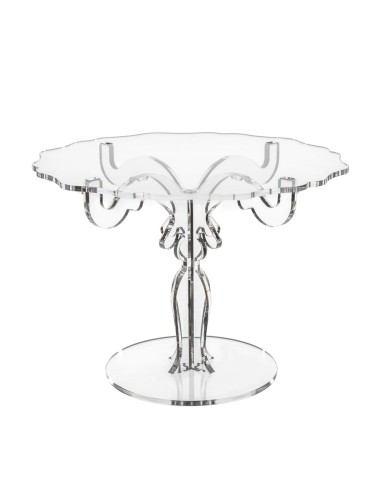iPLEX Design - Bon Ton Alzata Media Venice in plexiglass - Trasparente - 35x25x35 cm