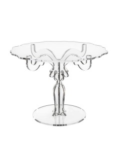 iPLEX Design - Bon Ton Alzata Media Venice in plexiglass - Trasparente - 35x25x35 cm